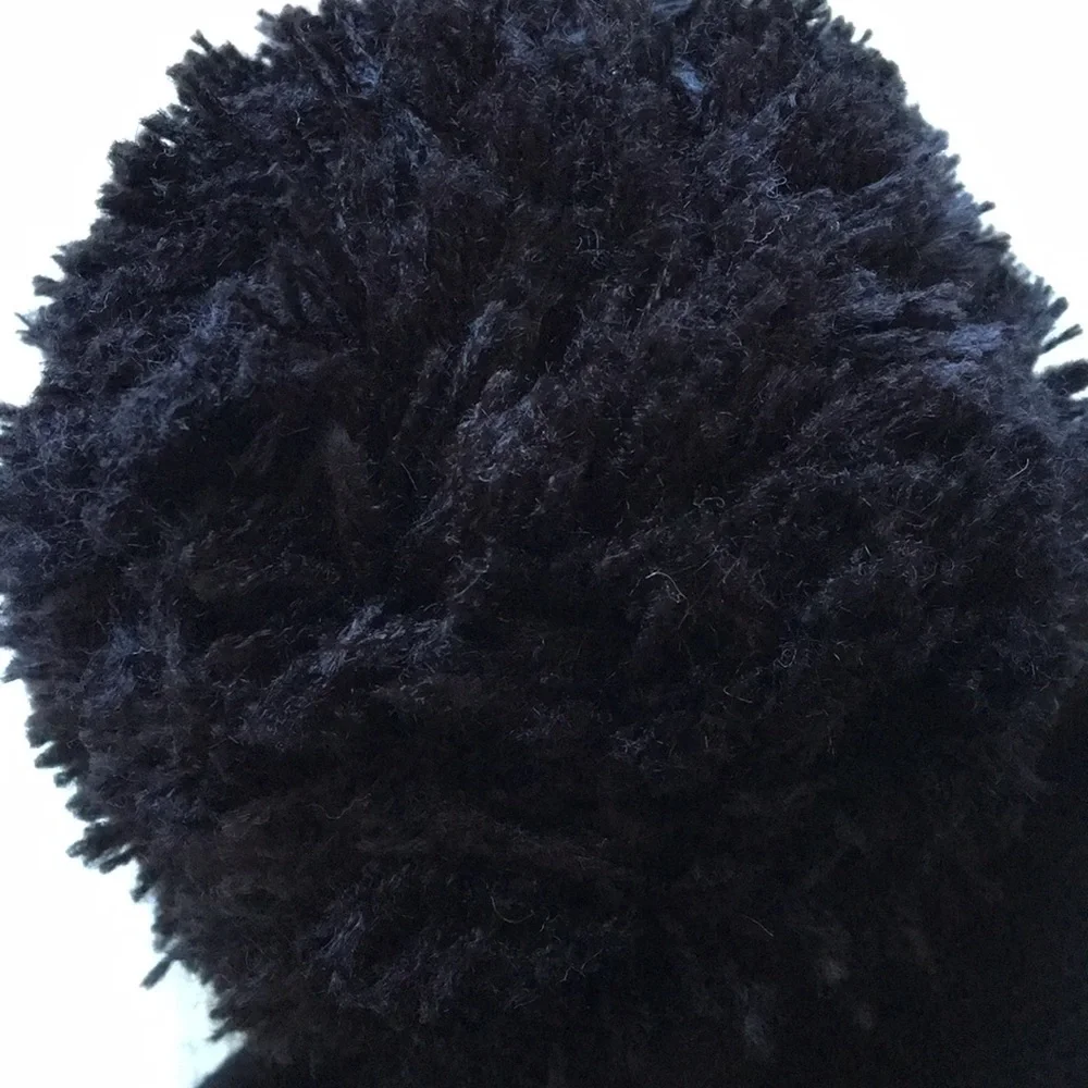 🚖Kate Spade Taxi! Speech Bubble 🚖 Beanie NWT black + black pompom